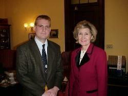 Doug with Senator Kay Bailey Hutchison